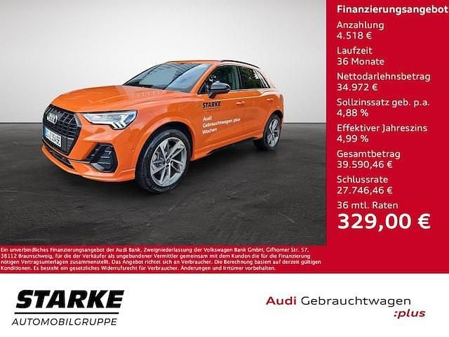 Pulsorange Gebraucht 2024 Audi Q3 S-Line SUV | 39.490 € (Fairer Preis) - Bild 1/3