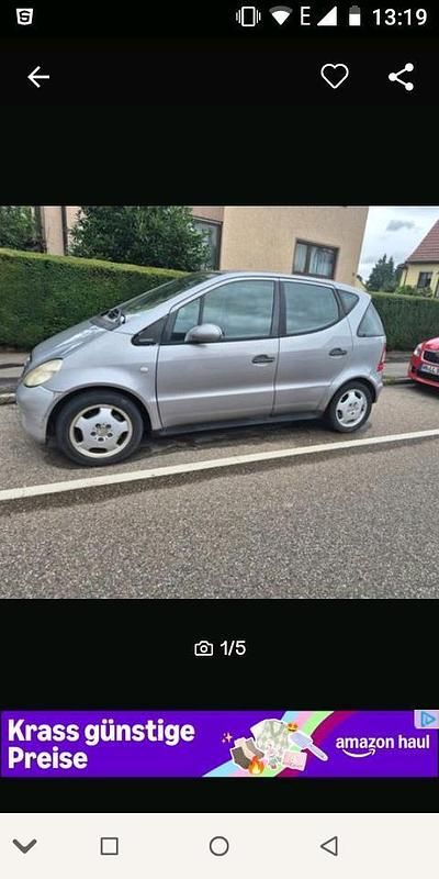 Silber Gebraucht 1999 Mercedes A160 Kleinwagen | 1.200 € (Guter Preis) - Bild 1/3