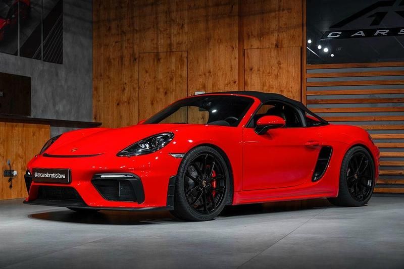 Rot Gebraucht 2021 Porsche Boxster Spyder Cabrio | 104.500 € (Fairer Preis) - Bild 1/4