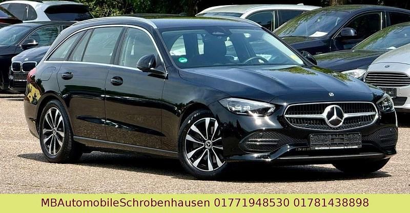 Schwarz Gebraucht 2023 Mercedes C220 Avantgarde Limousine | 31.999 € (Superpreis) - Bild 1/3