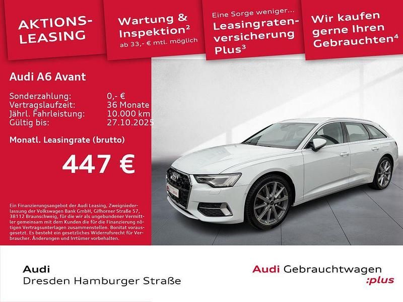 Gletscherweiß metallic Gebraucht 2025 Audi A6 Advanced Plus Kombi | 50.980 € (Superpreis) - Bild 1/3