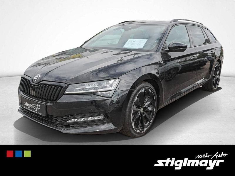 Schwarz Gebraucht 2021 Skoda Superb SportLine Kombi | 36.440 € (Etwas zu teuer) - Bild 1/4