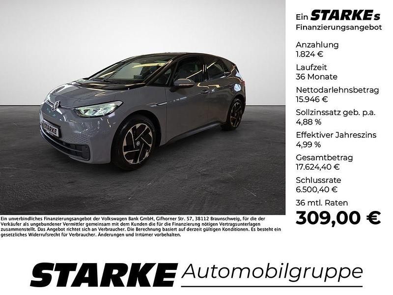 Weiß Gebraucht 2021 VW ID.3 Pure Kleinwagen | 17.770 € (Fairer Preis) - Bild 1/4
