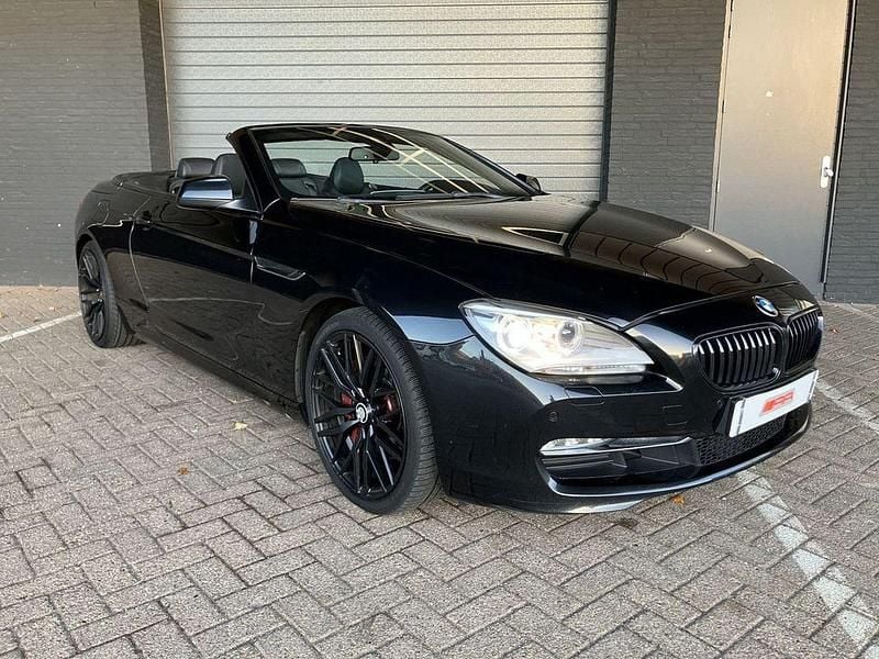 Schwarz Gebraucht 2015 BMW 640 Cabriolet Sport Line Cabrio | 18.800 € - Bild 1/4
