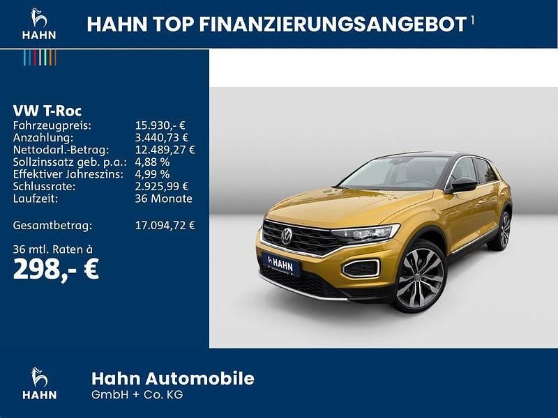 Gebraucht VW T-Roc Style 116 PS (85 kW) 2019 Kurkumagelb metallic SUV