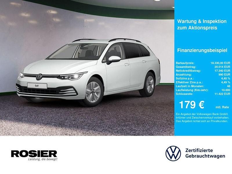 Weiss / pure white Gebraucht 2022 VW Golf VIII Life Kombi | 18.330 € (Superpreis) - Bild 1/4