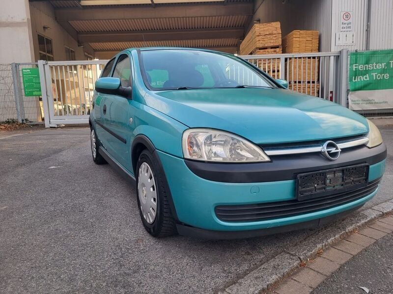 Blau Gebraucht 2002 Opel Corsa Limousine | 990 € (Superpreis) - Bild 1/4