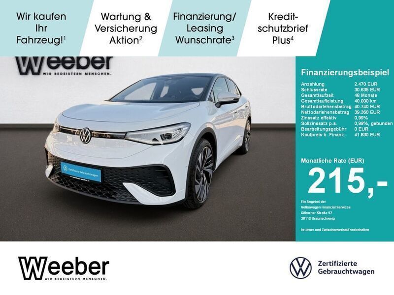 Gletscherweiß (metallic) Gebraucht 2024 VW ID.5 Sport SUV | 41.390 € (Guter Preis) - Bild 1/4