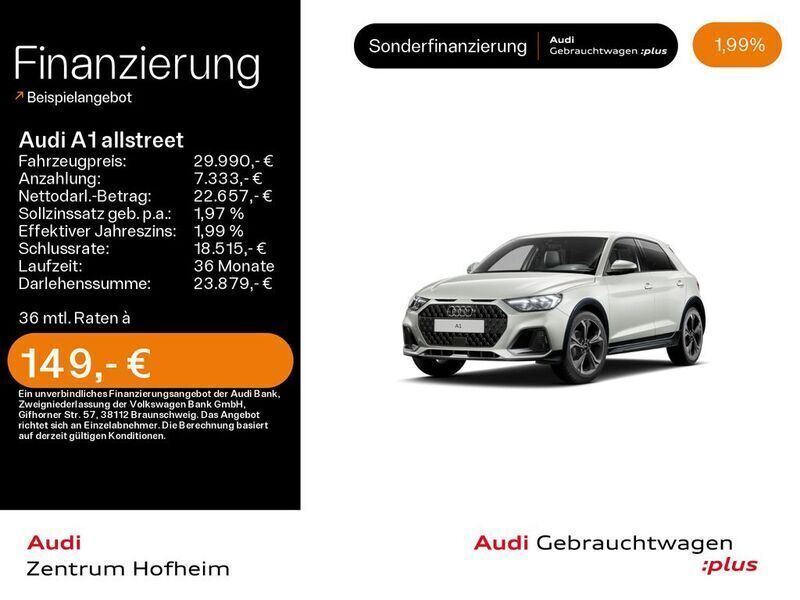 Tausilber metallic Gebraucht 2024 Audi A1 Basis Kleinwagen | 29.990 € (Fairer Preis) - Bild 1/3