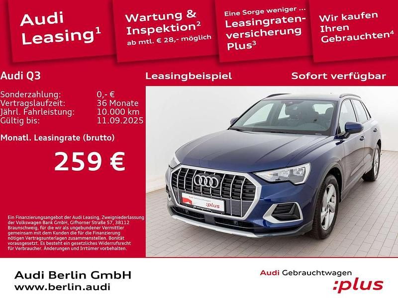 Blau Gebraucht 2024 Audi Q3 Advanced Plus SUV | 35.900 € (Superpreis) - Bild 1/3