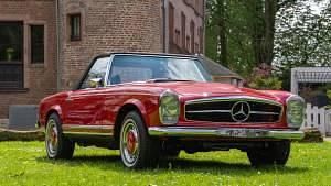Gebraucht Mercedes SL280 170 PS (125 kW) 1969 Rot Cabrio
