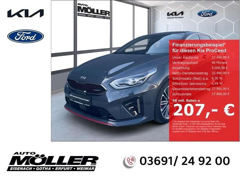 Grau Gebraucht 2021 Kia ProCeed GT Kleinwagen | 27.490 € (Guter Preis) - Bild 1/3