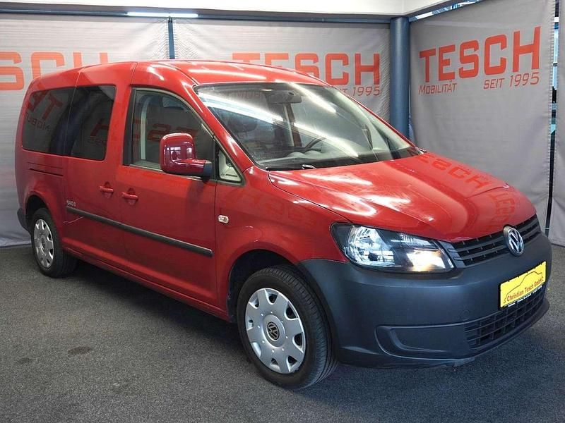 Gebraucht VW Caddy Maxi Trendline 102 PS (75 kW) 2013 Rot Van / Kleinbus