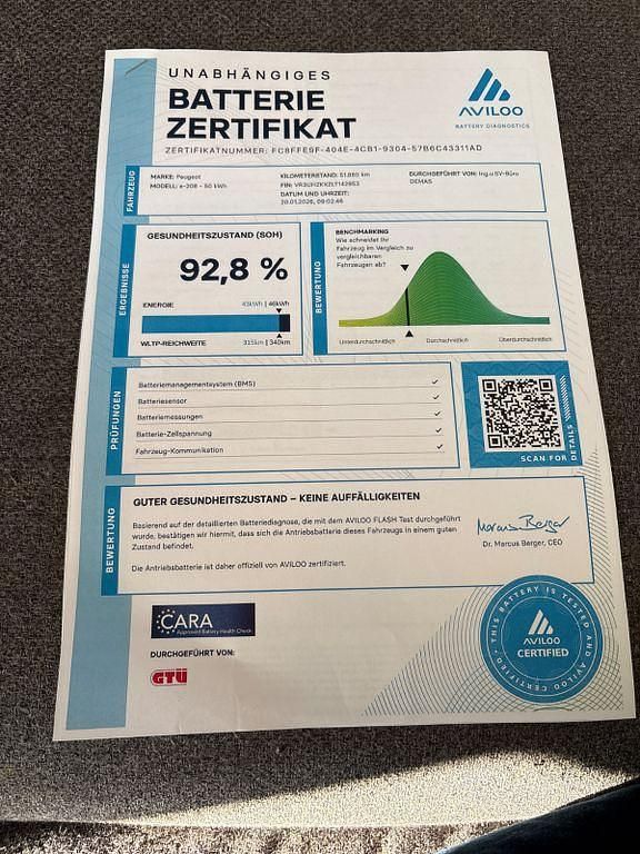 Schwarz Gebraucht 2021 Peugeot e-208 Active Kleinwagen | 12.000 € (Superpreis) - Bild 1/4