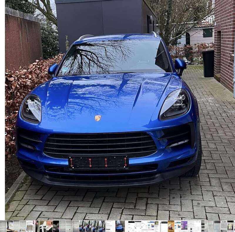Blau Gebraucht 2021 Porsche Macan SUV | 52.900 € (Guter Preis) - Bild 1/4