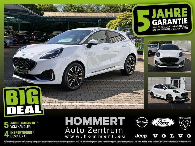Frostweiß (metallic) Gebraucht 2021 Ford Puma ST-Line SUV | 22.890 € (Fairer Preis) - Bild 1/4