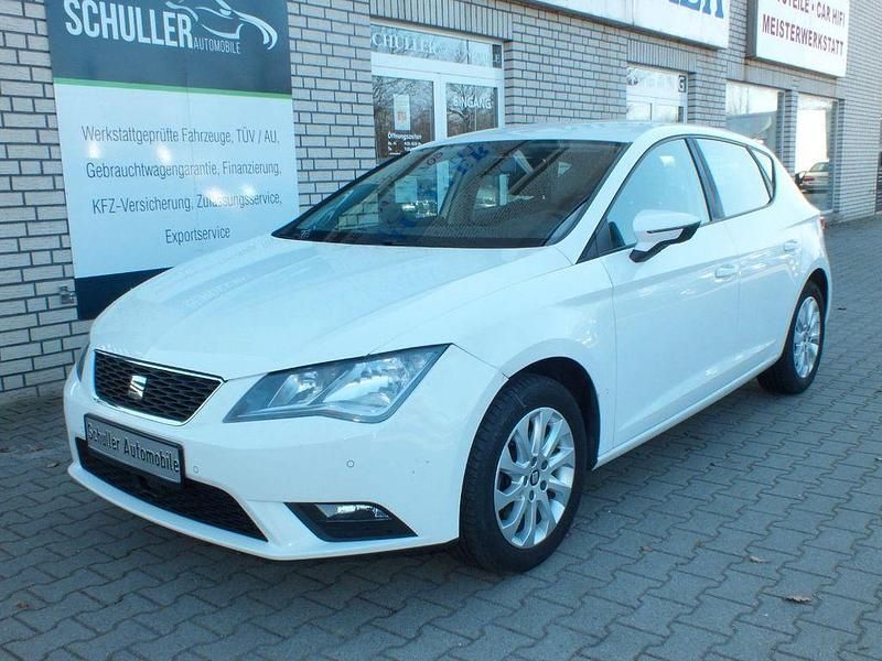 Usata Seat Leon Style 110 CV (80 kW) 2014 Bianco Berlina