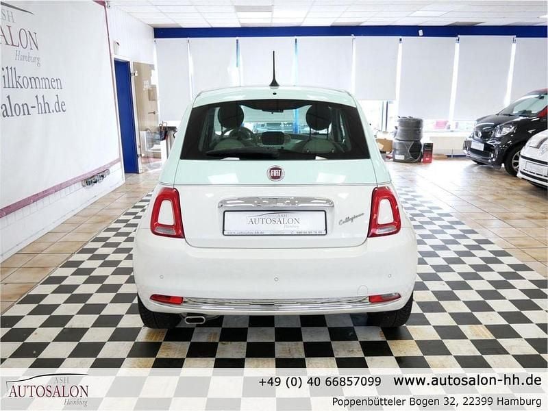 Gebraucht Fiat 500 Collezione 69 PS (50 kW) 2019 Gelato weiß und tau grün Limousine