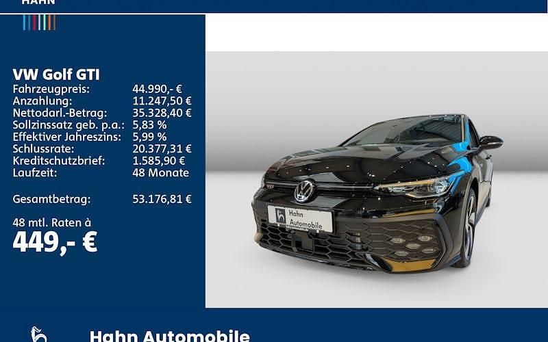 Neu VW Golf VIII GTI 265 PS (194 kW) 2026 Schwarz Limousine