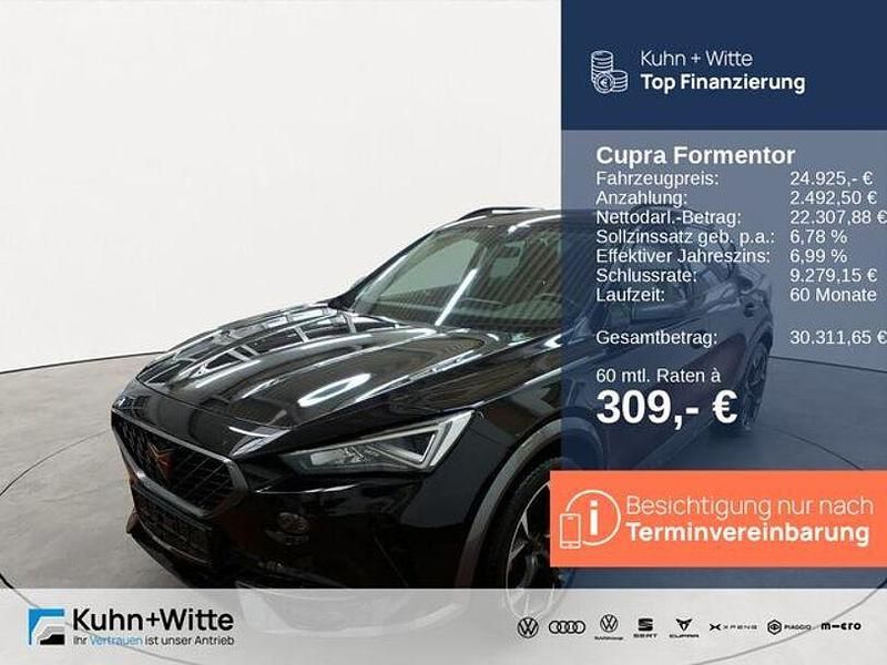 Mitternachtsschwarz Gebraucht 2022 Cupra Formentor SUV | 24.925 € (Guter Preis) - Bild 1/3