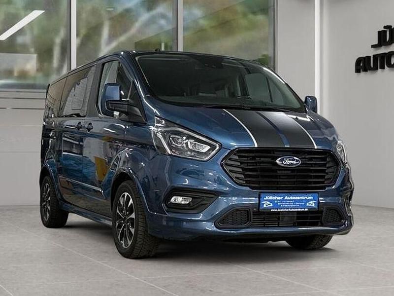 Blau Gebraucht 2020 Ford Tourneo Custom Van | 29.990 € (Teuer) - Bild 1/4