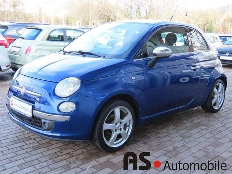 Gebraucht Fiat 500 69 PS (50 kW) 2009 Blu elettrico/magnetico/americ Cabrio