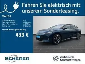Gebraucht VW ID.7 GTX 250 kW (340 PS) 2025 Aquamarinblau metallic schwarz (metallic) Limousine