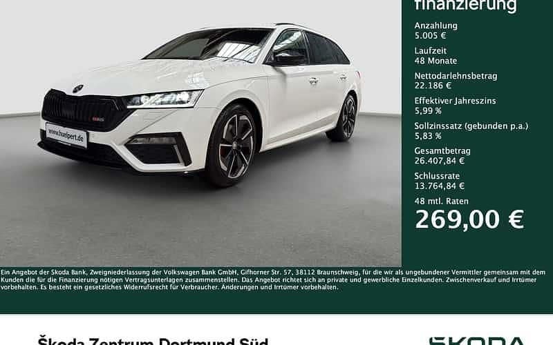 Weiß Gebraucht 2022 Skoda Octavia RS Kombi | 27.191 € (Guter Preis) - Bild 1/4