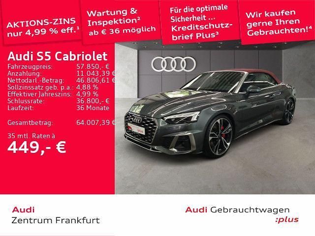 Grau Gebraucht 2023 Audi S5 Cabriolet Sport Cabrio | 57.850 € (Fairer Preis) - Bild 1/2