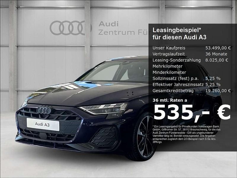 Samtviolett perleffekt individ Gebraucht 2024 Audi A3 Sportback Comfort Limousine | 51.499 € - Bild 1/4