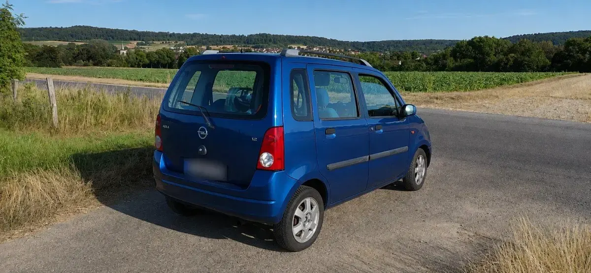 Gebraucht Opel Agila 75 PS (55 kW) 2003 Blau Van / Kleinbus