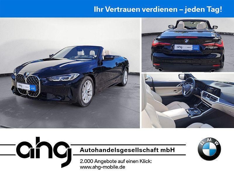 Schwarz Gebraucht 2022 BMW 420 Sport Line Cabrio | 34.990 € (Superpreis) - Bild 1/4