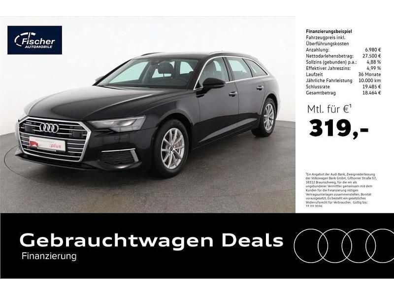 Schwarz Gebraucht 2023 Audi A6 Design Kombi | 34.480 € (Superpreis) - Bild 1/4