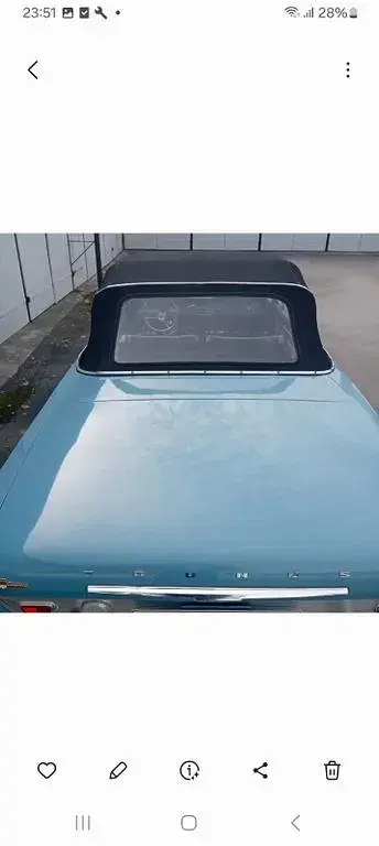 Gebraucht Ford Taunus 86 PS (63 kW) 1966 Blau Cabrio