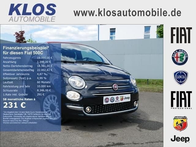 Vesuvio schwarz metallic Neu 2024 Fiat 500C Dolcevita Cabrio | 19.990 € (Fairer Preis) - Bild 1/4