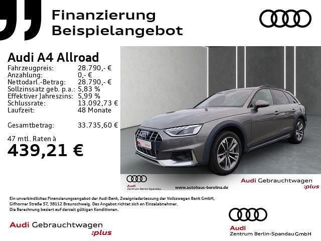 Grau Gebraucht 2021 Audi A4 Allroad Design Kombi | 28.790 € (Guter Preis) - Bild 1/4