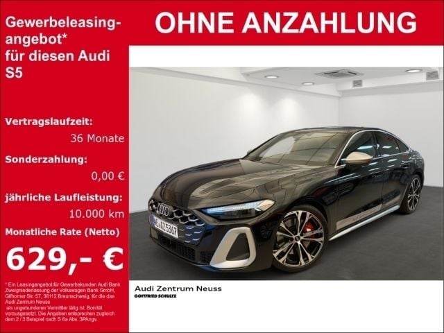 Mythosschwarz metallic Gebraucht 2024 Audi S5 Ambiente Limousine | 79.980 € (Teuer) - Bild 1/4