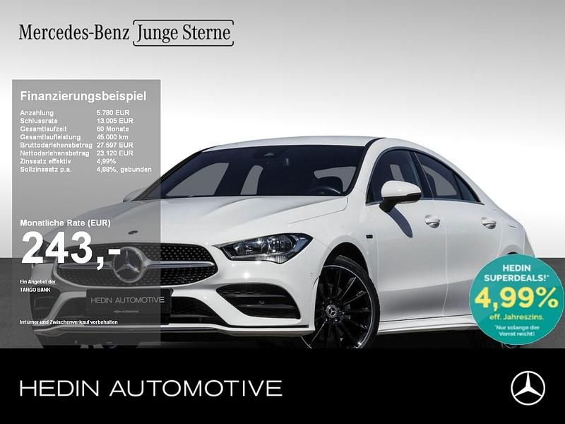 Unilack polarweiß Gebraucht 2021 Mercedes CLA250e AMG Limousine | 28.490 € (Superpreis) - Bild 1/4