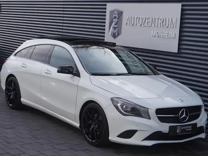 Gebraucht Mercedes CLA200 Shooting Brake Night 156 PS (114 kW) 2016 Weiß (calcitweiß) Kombi