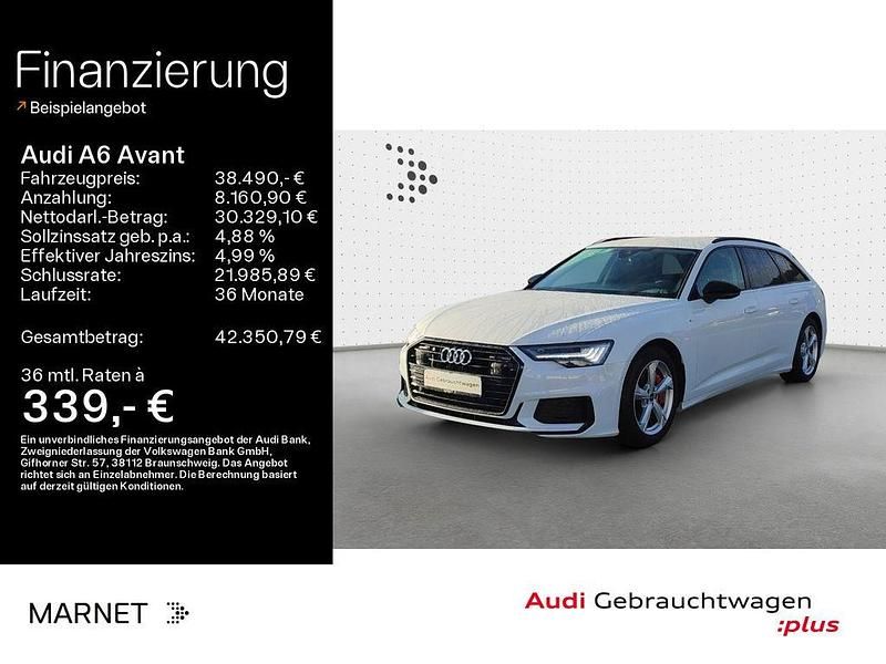 Gebraucht Audi A6 S-Line 367 PS (269 kW) 2022 Gletscherweiß metallic Kombi