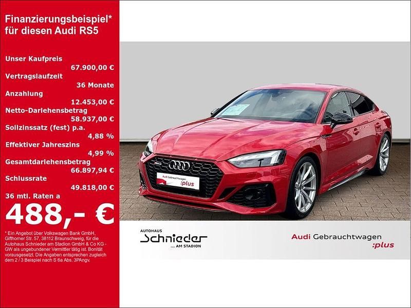 Rot Gebraucht 2024 Audi RS5 Sportback Sport Limousine | 67.900 € (Superpreis) - Bild 1/4