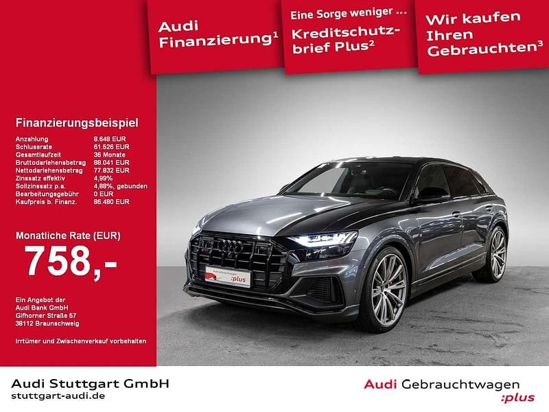 Daytonagrau perleffekt Gebraucht 2022 Audi SQ8 Ambiente SUV | 86.480 € (Teuer) - Bild 1/2