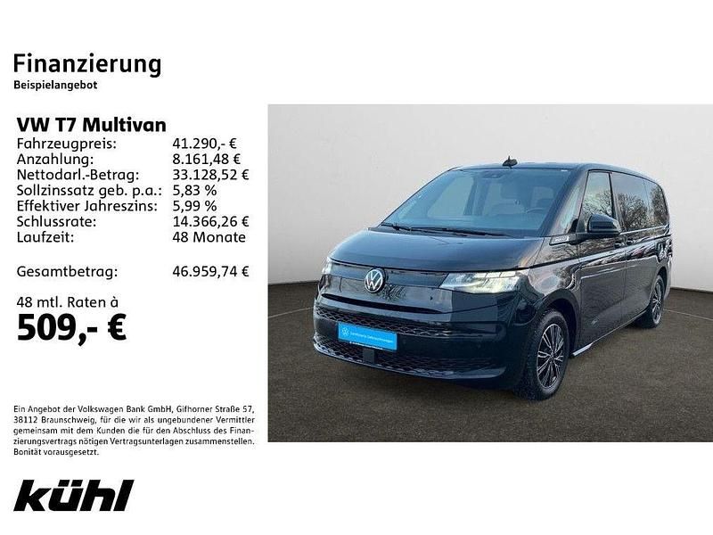 Second-hand VW Multivan Basis 150 CP (110 kW) 2022 Negru Monovolum