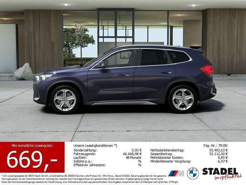 Night dusk blue Neu 2025 BMW iX1 xLine SUV | 55.159 € (Fairer Preis) - Bild 1/4