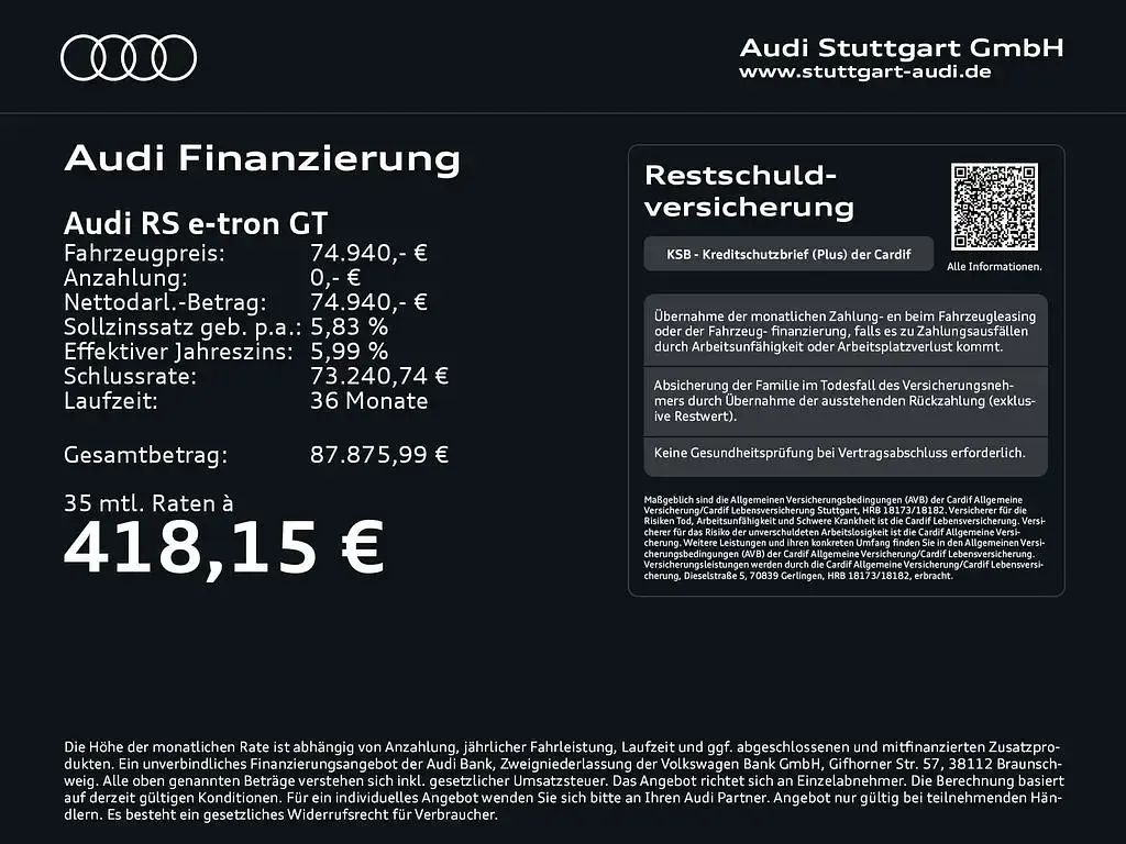 Gebraucht Audi RS e-tron GT Sport 439 kW (598 PS) 2024 Grau Limousine