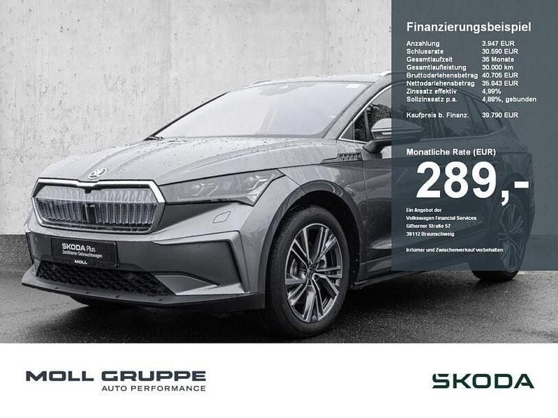 Graphitegrau metallic Gebraucht 2023 Skoda Enyaq iV SUV | 39.790 € (Fairer Preis) - Bild 1/4