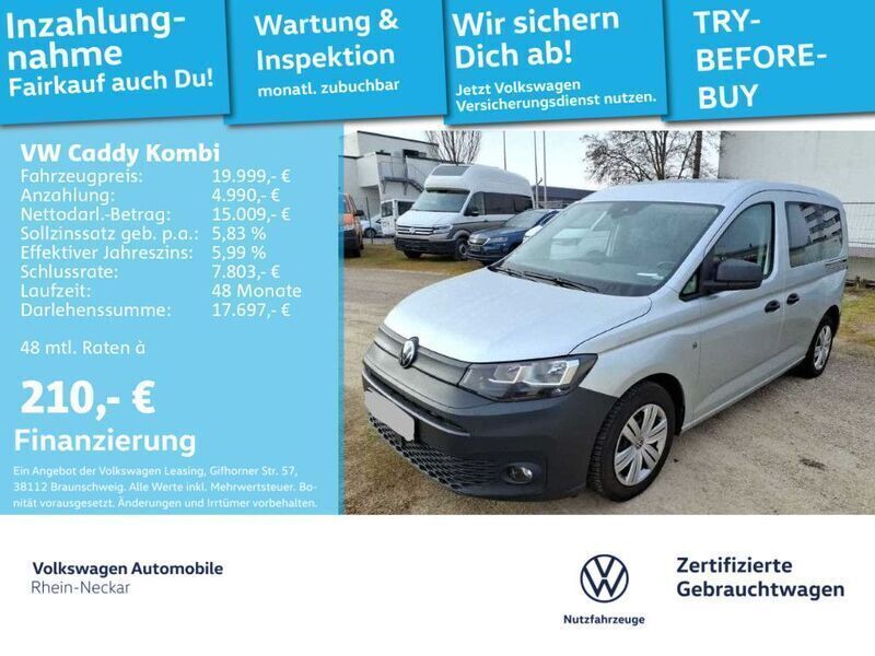 Reflexsilber metallic Gebraucht 2021 VW Caddy Basis Van / Kleinbus | 21.981 € (Etwas zu teuer) - Bild 1/2