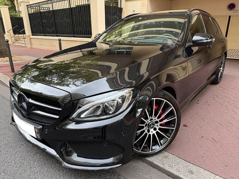 Schwarz Gebraucht 2017 Mercedes C220 AMG Limousine | 18.600 € (Guter Preis) - Bild 1/4