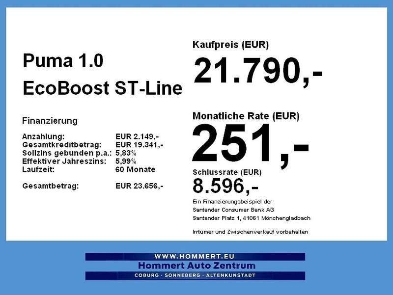 Gebraucht Ford Puma ST-Line X 155 PS (114 kW) 2024 Dynamicblau metallic SUV
