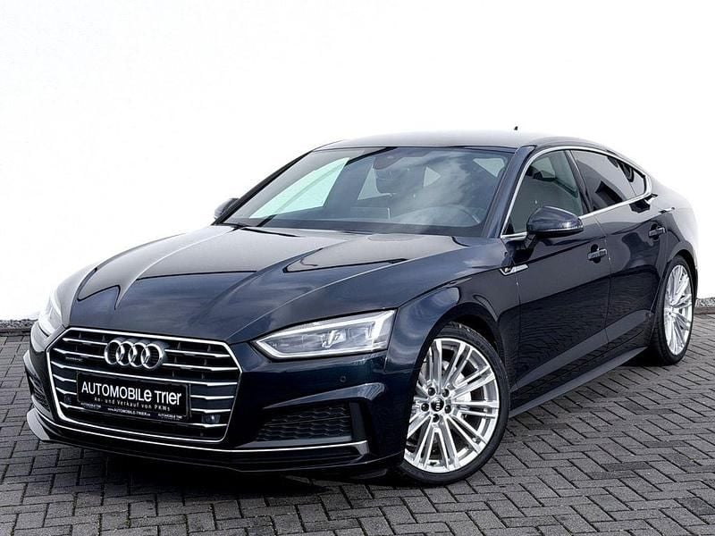 Blau Gebraucht 2017 Audi A5 Sportback S-Line Kleinwagen | 25.990 € (Fairer Preis) - Bild 1/4